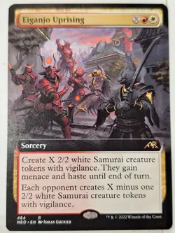 Eiganjo Uprising - BORDERLESS - Kamigawa: Neon Dynasty - Magic the Gathering MTG - Image 1