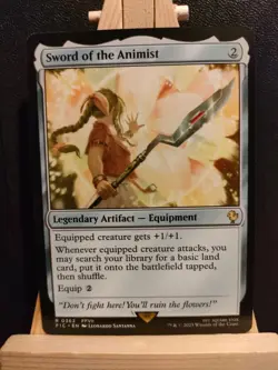 Sword of the Animist - Final Fantasy Commander - Rare - NM (see pics) MTG - Image 1