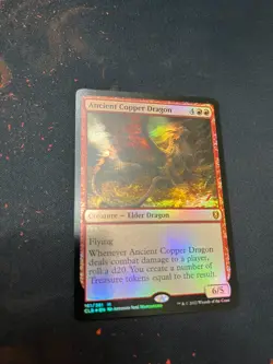 Ancient Copper Dragon Commander Legends: Battle for Baldur's Gate Foil - Image 1