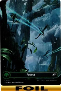 1x - FOREST - #266 - FOIL FULL ART - Edge of Eternities - NM MTG - Image 1