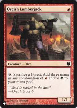 MTG Orcish Lumberjack (44/81) | NM | The List {LST} - Image 1