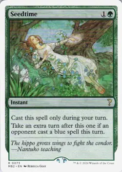 MTG Seedtime (White Border) (73) | NM | Mystery Booster 2 {MB2} - Image 1