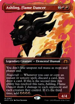 MTG Ashling, Flame Dancer (Borderless) (367) | NM | Modern Horizons 3 {MH3} - Image 1