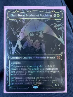 WOTC Phyrexia Elesh Norn, Mother of Machines (345) (Oil Slick Raised) MTG - Image 1