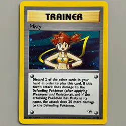 Misty 18/132 Gym Heroes Holo Rare Trainer Card Pokemon TCG LP - Image 1
