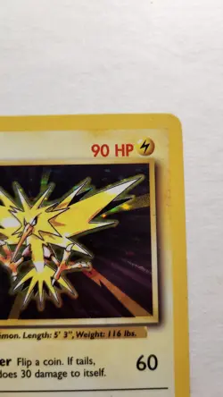 1999 Zapdos 16/102 - Base Set Holo Rare - Pokemon TCG - MP - Image 2