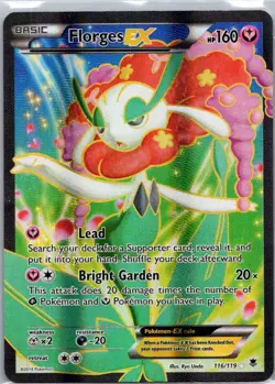 Pokemon TCG Florges-EX 116/119 Phantom Forces Holo MP - Image 1