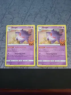 Pokemon: Gengar 066/196 Holo Rare Trick Or Treat Lost Origin - LP / NM - G32 (2) - Image 1
