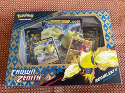 Pokemon TCG Crown Zenith Regieleki V Collection Box Factory Sealed 820650851834 - Image 1