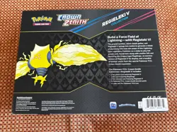 Pokemon TCG Crown Zenith Regieleki V Collection Box Factory Sealed 820650851834 - Image 2