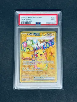 2024 Pokemon Pikachu ex Surging Sparks Hyper Rare No. 247 - PSA 9 - Image 1