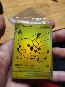 Pokemon TCG Pikachu V SWSH Black Star Promos SWSH145 Holo Promo - Sealed - Image 1