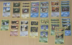Pokemon Gym Heroes & Challenge Lot - Lt. Surge, Misty, Blaine, Erika 31 Non-Holo - Image 1