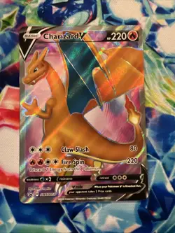 Charizard V SWSH050 Pokemon Champion's Path Black Star Promo Full Art - Image 1
