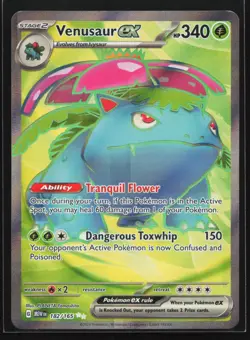 Pokemon Venusaur ex 182/165 Scarlet & Violet 151 Ultra Rare Full Art Holo NM - Image 1