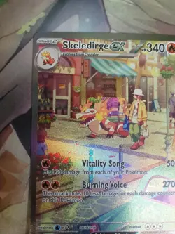 Pokemon TCG Skeledirge EX 258/193 Special Illustration Rare Paldea Evolved NM - Image 3