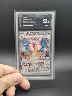 Carta Pokemon Charizard Ex 223/197 Ossidiana infuocata Ai gradind 9.5 - Image 3