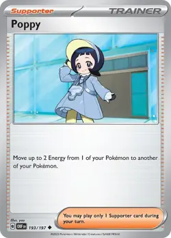 Poppy 193/197 Reverse Holo LP-NM - Pokemon TCG Obsidian Flames OBF Trainer - Image 3
