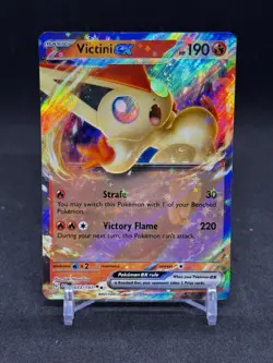 Pokemon TCG Scarlet & Violet Obsidian Flames Victini EX 033/197 Double Rare - Image 1