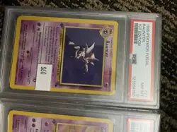 1st Edition Haunter and Gastly Pokemon Base Set 1999 PSA 8 For Both - Image 2