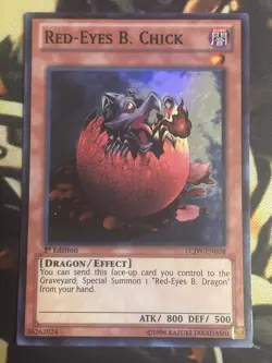 Yugioh: Red-Eyes B. Chick - LCJW-EN038 - Super Rare - 1st Edition - MP - Image 1
