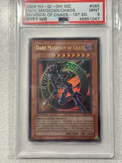 Yu-Gi-Oh! Dark Magician of Chaos 1st Edition Invasion of Chaos IOC-065 PSA 9 - Image 1