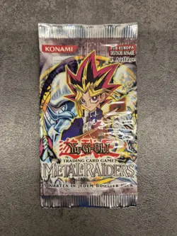 Yu-Gi-Oh! Metal Raiders Booster Pack 1. Auflage Deutsch - LEER - NUR VERPACKUNG - Image 1