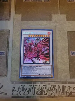 YUGIOH RUDDY ROSE DRAGON MP22-EN077 PRISMATIC SECRET 1ST EDITION NM - Image 1