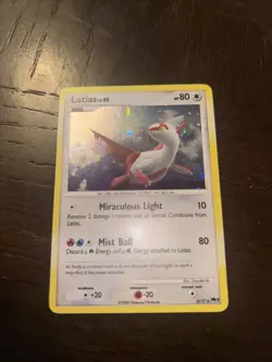 Pokemon Latias lv.45 Rare Holo Card 80 HP Mist Ball 3/17 - Image 1
