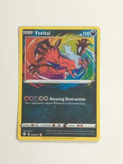 Pokemon Card - Yveltal (Amazing Rare) - 46/72 - Mint - Shining Fates Holographic - Image 2