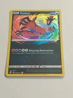 Pokemon Card - Yveltal (Amazing Rare) - 46/72 - Mint - Shining Fates Holographic - Image 3