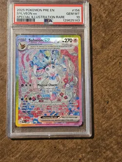 Pokemon TCG Prismatic Evolutions Sylveon EX Card #156 PSA 10 Gem Mint - Image 1