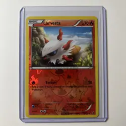 Larvesta 19/101 Reverse Holo Common Noble Victories 2011 Pokemon Card NM-Mint - Image 1