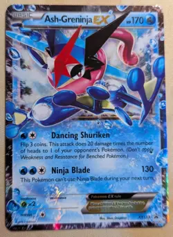 Pokemon TCG Ash-Greninja EX XY Black Star Promo XY133 Holo Card TCG Regular Size - Image 1
