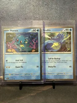 Pokemon Trading Card Game Shrouded Fable Cosmos Horsea & Seadra 011/064 010/064 - Image 1