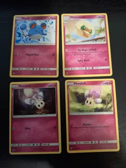 Pokemon Trading Card Game Fairy Type Lot, 4 Assorted Cards. - Image 1