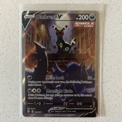 Umbreon V 189/203 Evolving Skies Alternate Full Art Pokemon TCG Card NM - Image 1