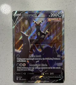 Umbreon V 189/203 Evolving Skies Alternate Full Art Pokemon TCG Card NM - Image 3
