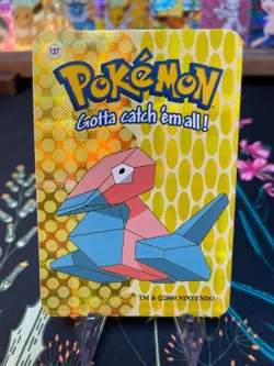 Porygon #137 - Vintage Vending Machine Prism Sticker 2000 - Pokemon Card - Image 1