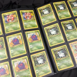 Huge Vintage Pokemon Collection Lot Binder Included 360 Cards Base Set, Fossil - Image 2