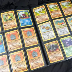Huge Vintage Pokemon Collection Lot Binder Included 360 Cards Base Set, Fossil - Image 3
