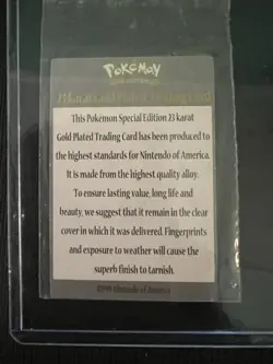 Pokemon Jigglypuff 23K Gold Plated Trading Card with COA 1999 - Image 4