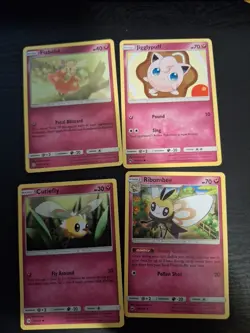 Pokemon Trading Card Game Fairy Type Lot, 4 Assorted Cards. - Image 1