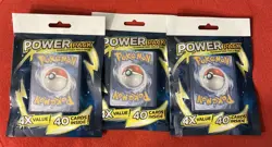 Pokemon Power Packs 40 Cards Per Pack X3 Guaranteed 1 Holo Rare Per Pack - Image 1