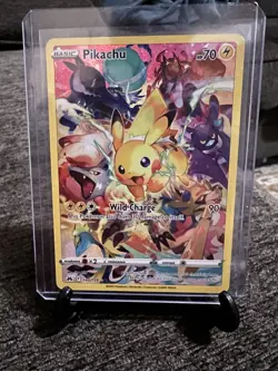 Pokemon Pikachu TCG Full Art Secret Rare Holo Card 160/159 Crown Zenith - Image 1