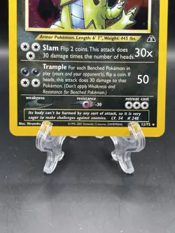 Pokemon TCG Tyranitar Neo Discovery Holo Card 12/75 Rare - LP - Image 3
