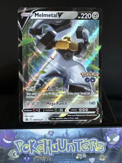 Pokemon Card Melmetal V SWSH224 Black Star Promo Sword & Shield Ultra Rare NM - Image 1