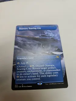 MTG Otawara, Soaring City Borderless Non-Foil from Kamigawa: Neon Dynasty LP - Image 1