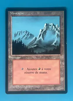 Magic The Gathering Montagne - Mountain Version 2 FBB/Foreign Black Bordered - Image 1