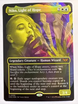 MTG ~ Niko, Light of Hope (Borderless Foil) ~ Duskmourn ~ Near Mint ~ Mythic - Image 1